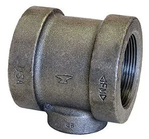 359 Series Reducing Tee, Black, Cast Iron, 3 Inch Nominal Pipe Size (a), 2 1/2 Inch Nominal Pipe Size (b), 2 1/2 Inch Nominal Pipe Size (c)
