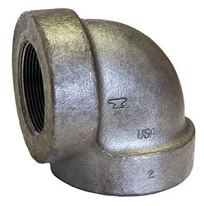 421 Series Elbow, Black, Cast Iron, XH, 90 Degree, 3/4 Inch Nominal Pipe Size