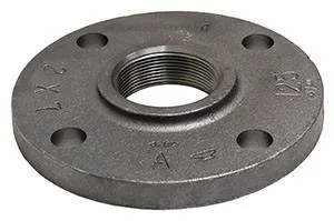 1016 Series Reducing Flange, Cast Iron, Black, 2 Inch Nominal Pipe Size, 7 1/2 Inch Diameter