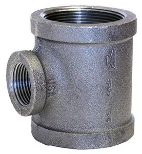 1105R Series Reducing Tee, Black, 3 Inch Nominal Pipe Size (a), 3 Inch Nominal Pipe Size (b), 3/4 Inch Nominal Pipe Size (c)