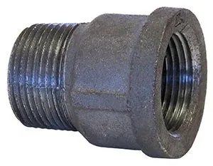 1138 Series Extension Piece, Black, 1 Inch Nominal Pipe Size