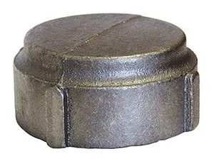 381 Series Cap, Black, 8 Inch Nominal Pipe Size