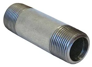 335 Series Nipple, XH, A106, Galvanized, Seamless, Pipe Size 1 1/2", Close Length 2 1/2"