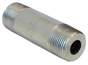329 Series Nipple, XXH, Steel, Plated, Seamless, Pipe Size 2 1/2", Close Length 10"