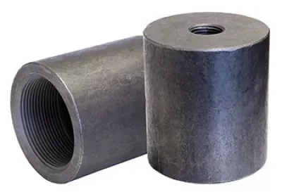 2118 Series Reducing Coupling, Forged Steel, Galvanized, Threaded, Size (a) 2 1/2", Size (b) 1"