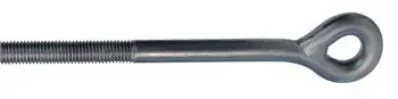 278 Series Welded Eye Rod, Black, 7/8 Inch Rod Size, 54 Inch Length
