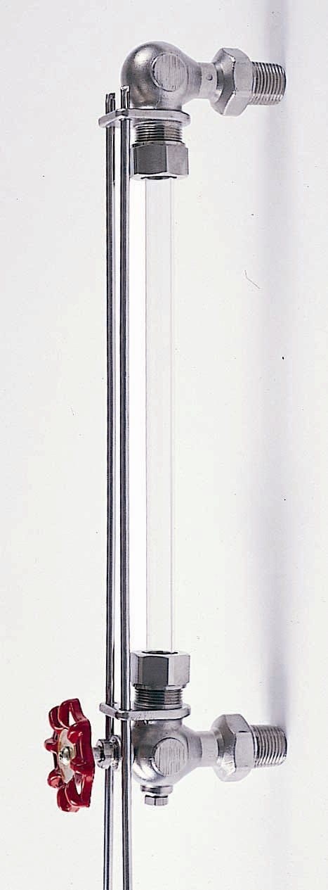 Water Gauge, 1/2 Inch Size, Stainless Steel, Bottom