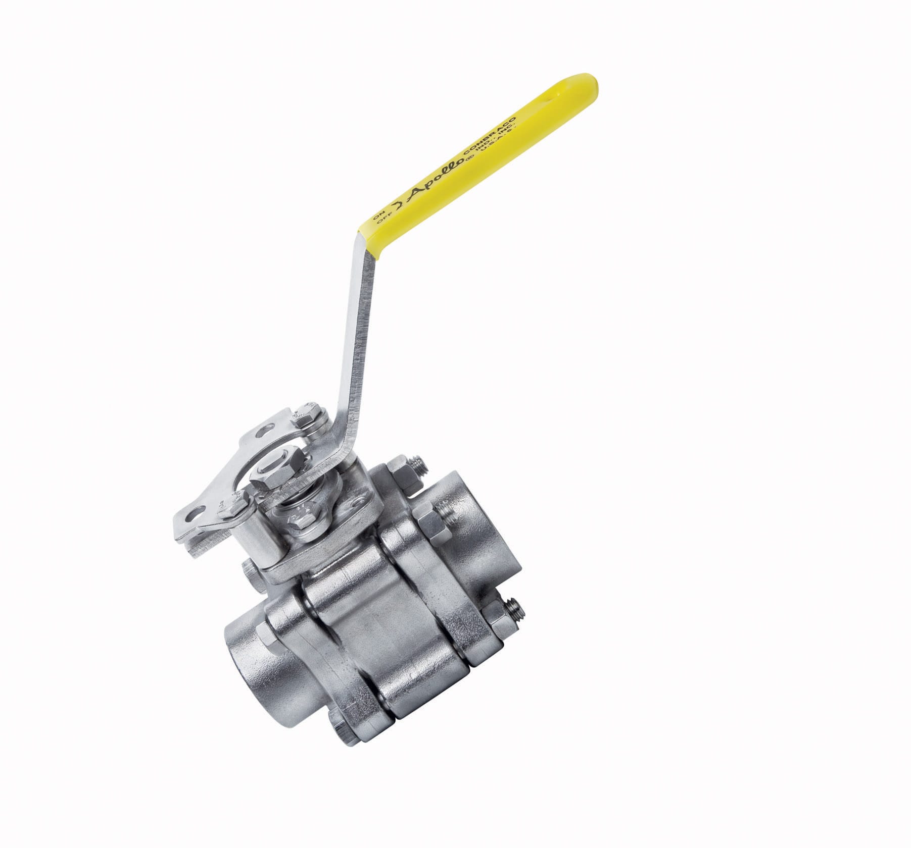 Ball Valve, Size 3/4 Inch NPT, 3 Pieces, Stainless Steel