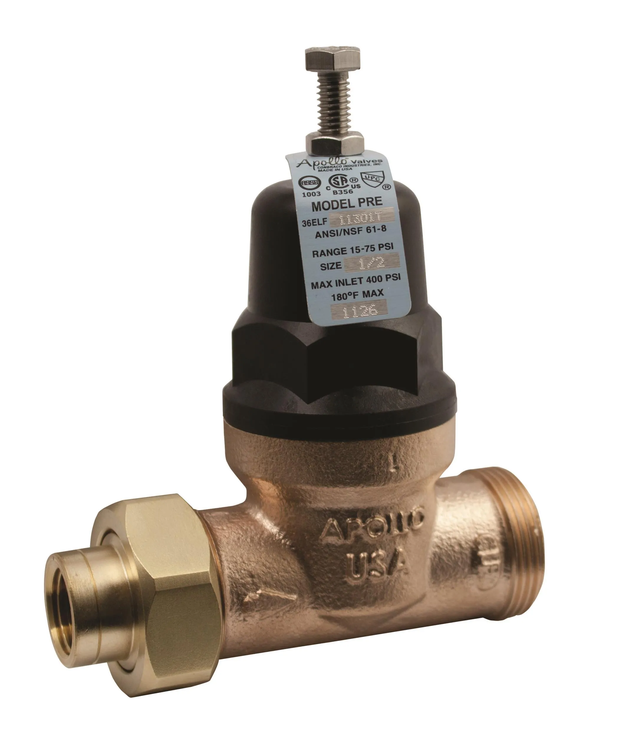 Valve, Press Reducing, 1/2 Inch Size