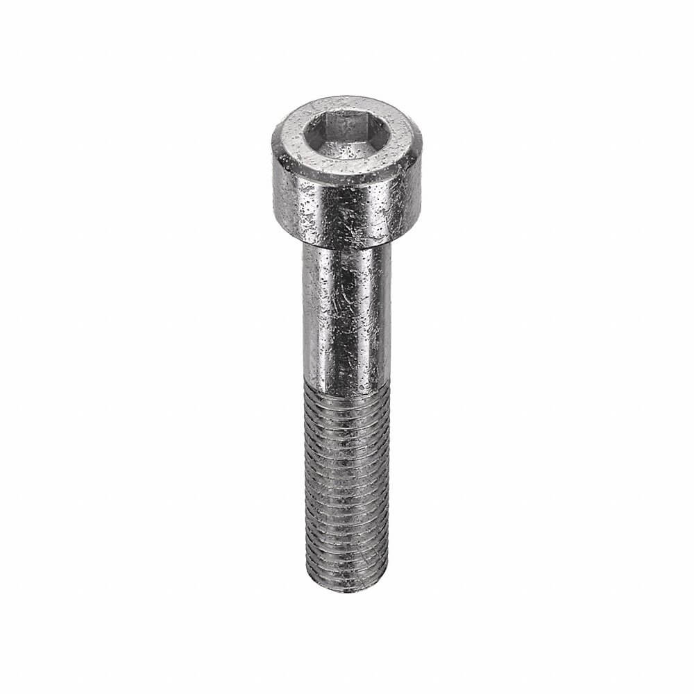 Metric Socket Head Cap Screw, M10x1.5 Thread Size, Cylindrical, 55 mm Lg., Plain, 25 Pk
