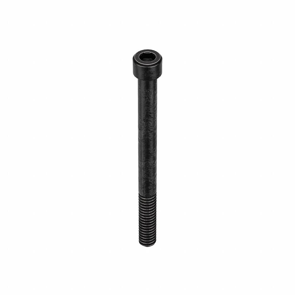 Socket Head Cap Screw, 1/4 In - 20 Thread Size, Cyl., 3 In Lg., 1/4 In Head Ht., Blk Oxide, Steel, 25 Pk