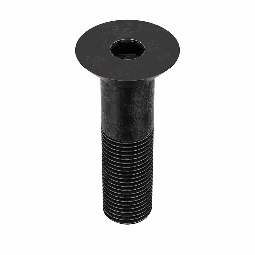Socket Head Cap Screw, 1/2 In - 20 Thread Size, Flat, 1 3/4 In Lg., 0.251 In Head Ht., Fine, 10 Pk