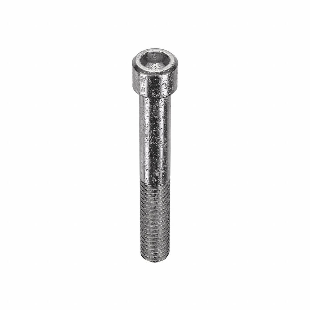 Socket Head Cap Screw, 5/16 In - 18 Thread Size, Cyl., 2 1/4 In Lg., 5/16 In Head Ht., Pln, Gr. 18-8, SS, 25 Pk