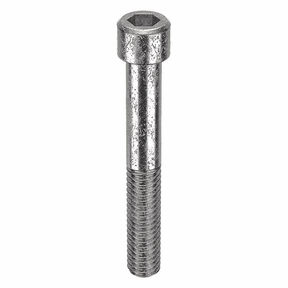 Socket Head Cap Screw, 5/16 In - 18 Thread Size, Cyl., 2 1/4 In Lg., 5/16 In Head Ht., Pln, Gr. 316, SS, 25 Pk