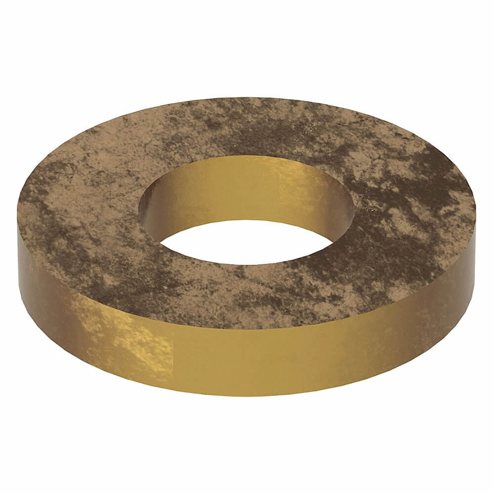 Flat Washer Thick Brass Fits 1/2 Inch, 5PK