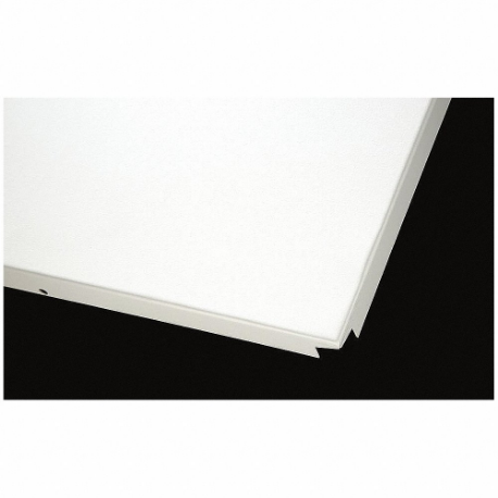 Ceiling Tile, 5488P1WH, 24 Inch x 24 in, Square Lay-In, 15/16 Inch Grid Size, 0.1 NRC