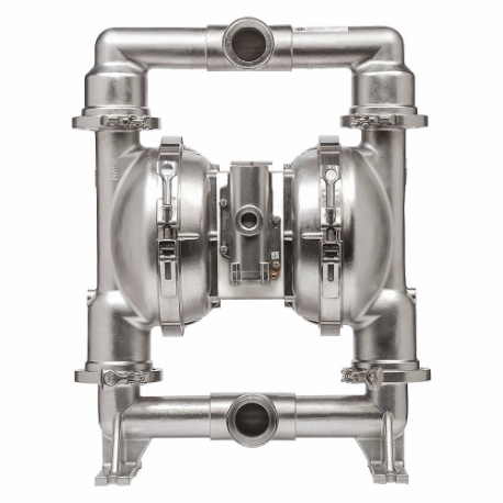 Double Diaphragm Pump, Air, 316 Stainless Steel, 2 Inch Fluid Connection Size, Tbv