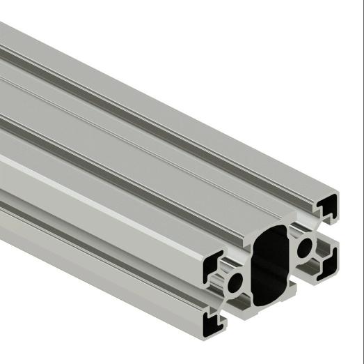 Light T-Slotted Rail, Silver, 6063-T6 Anodized Aluminum Alloy, Cut To Length