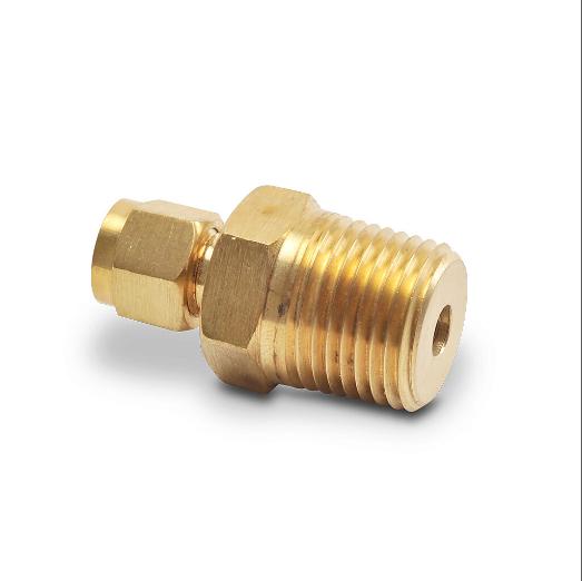 Compression Fitting, Brass, 1/2 Inch Male Npt Process Connection