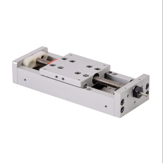 Linear Actuator Assembly, Single Square Bearing Rail, 50mm Wide, 52mm Travel, Lead Screw