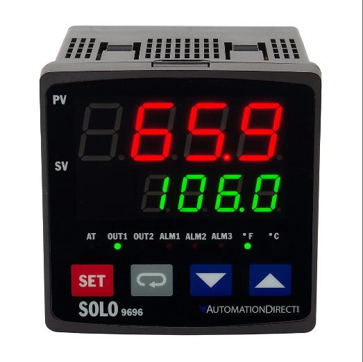 Temperature Controller, 1/4 D Inch Size, 2-Line Led, Current, Voltage
