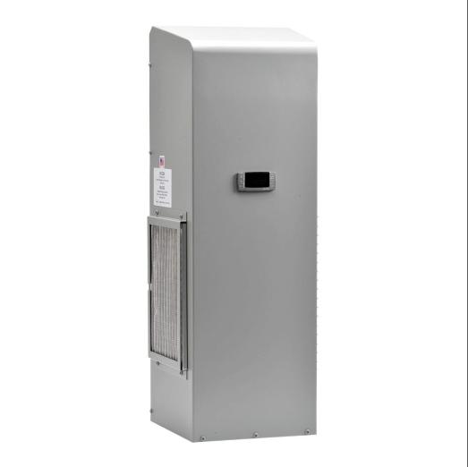 Air Conditioner, 3300 Btu/H, R-134A, 115 VAC Operating Voltage, Carbon Steel Housing