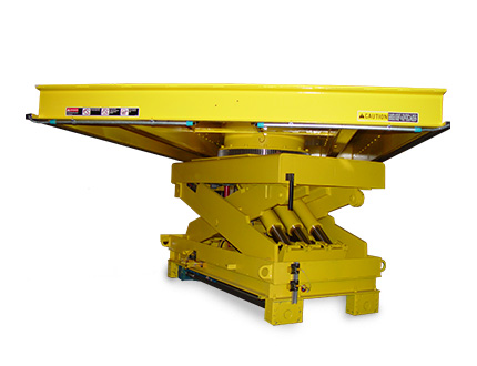 Powered Turntable, 24 Inch Platform Width, 13.63 Inch Height, 15000 lbs Capacity