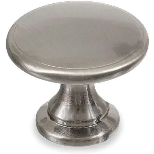 Round Cabinet Knob Steel 1 3/4 Inch Length