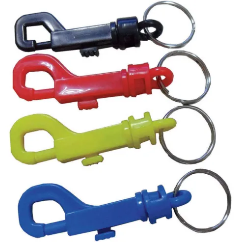 Plastic Key Clip 2-5/8 Inch Blue - Pack Of 40