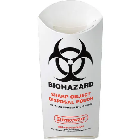 Biohazard Sharp Object Pouch Pk 200