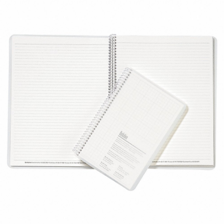 Cleanroom Spiral Notebook, 1/4 Inch Grid, White, 104 gm 2