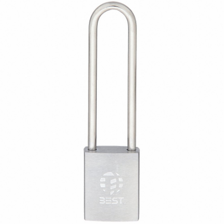 Padlock, 4 Inch Size Vertical Shackle Clearance, 7/8 Inch Height