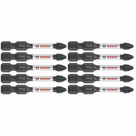 Impact Driver Bits, Fastening Tool Tip Size, 2 Inch Overall Bit