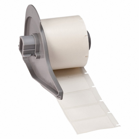 Label, 3/4 Inch Size x 1 1/2 Inch, 1 1/2 Inch, Polyester, White, 250 Labels per Roll