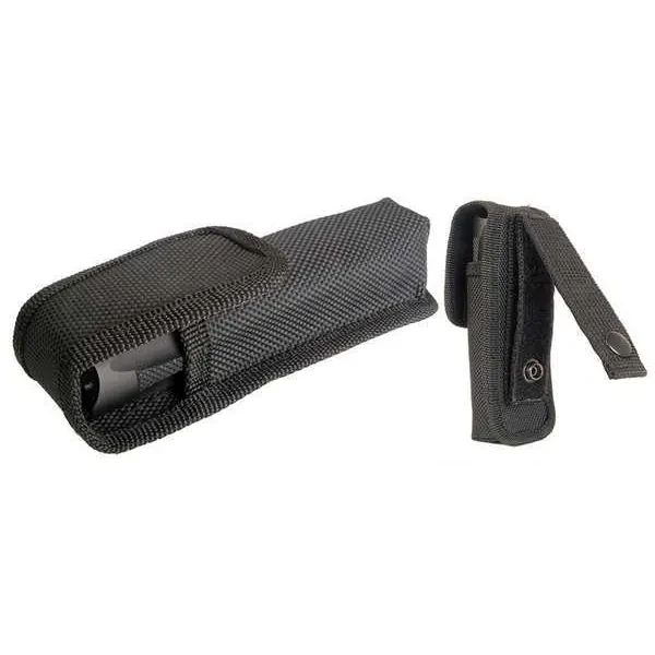 Ballistic Nylon Flashlight Holster, Black