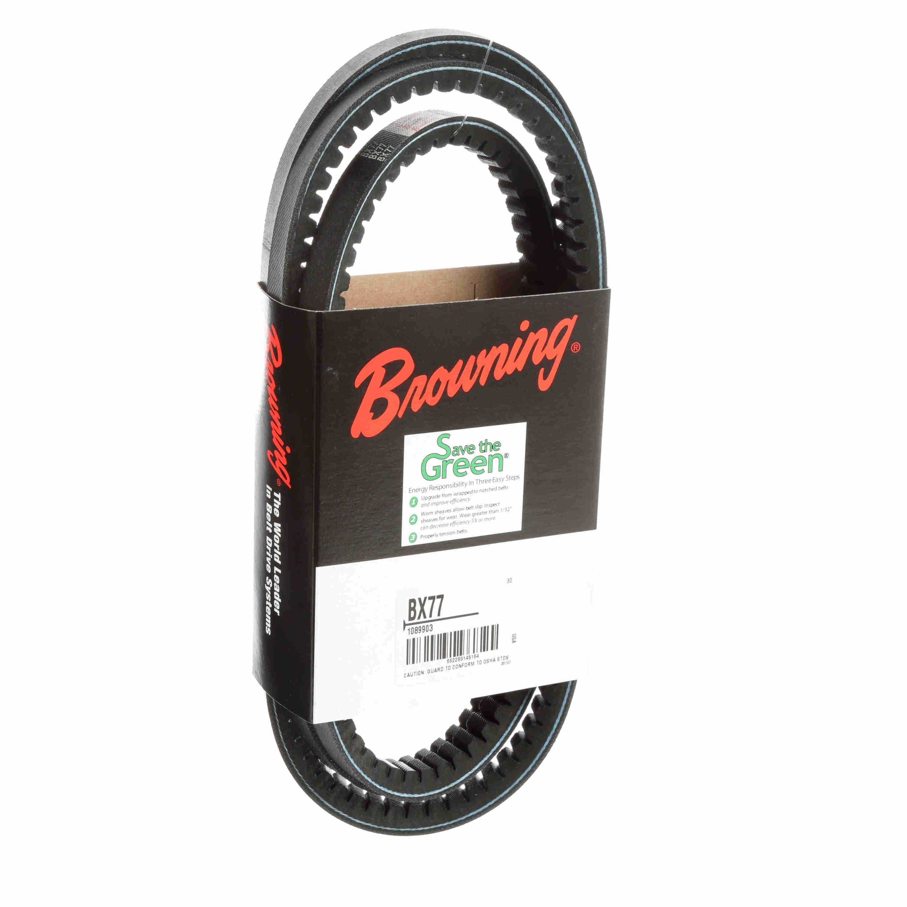 V-Belt, Notched, 98% Efficient, EPDM