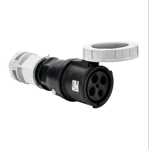 Watertight Pin And Sleeve Connector, 100A, 600 VAC, 3-Phase, 3-Pole, 4-Wire, 5 Hour, IP67
