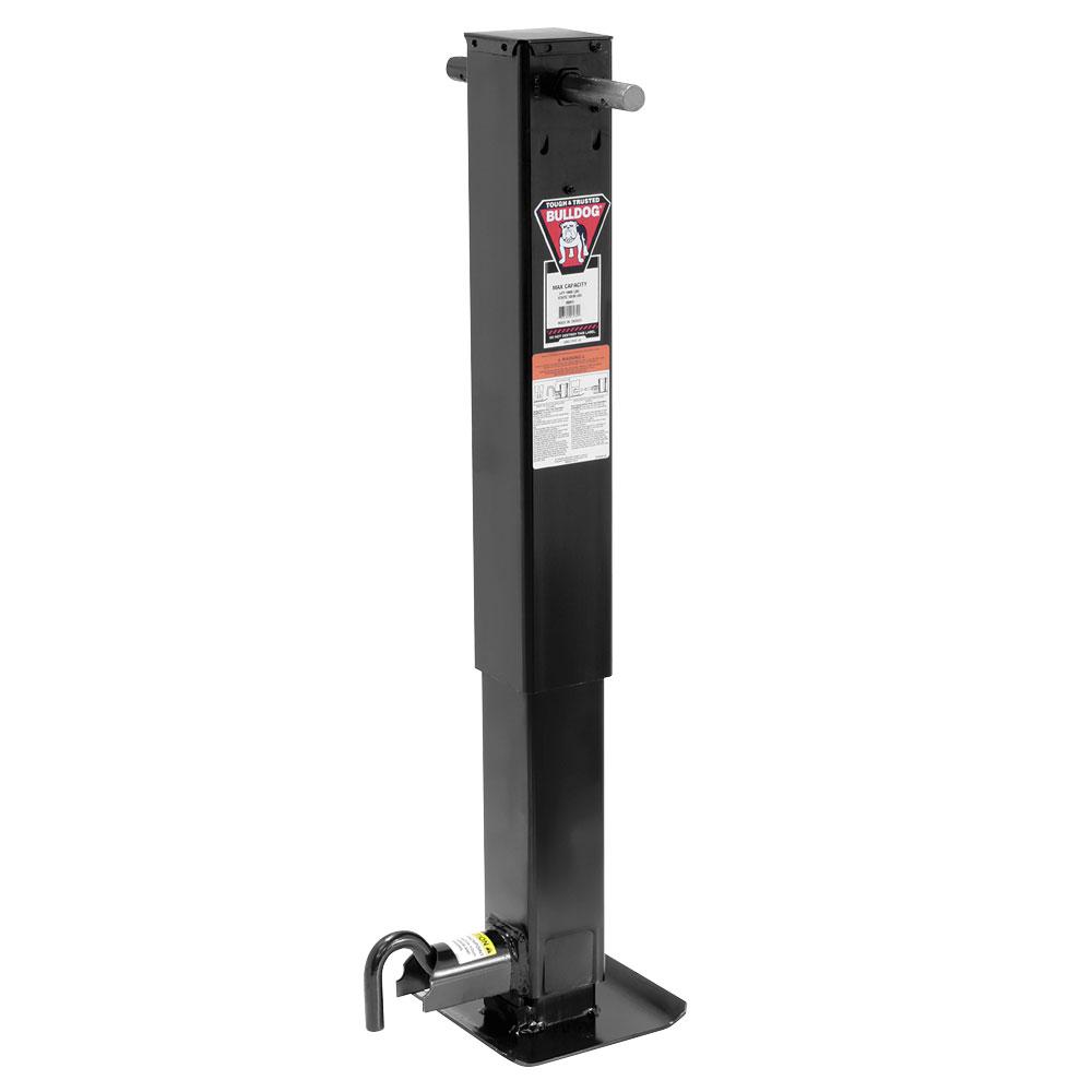 Trailer Jack, Square, 12000 lbs., Sidewind, 28.60 Inch Retracted, No Handle