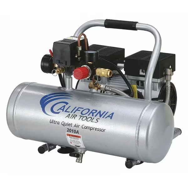Ultra Quiet Oil-Free Air Compressor 2 gal 1-HP w/ Al Tank