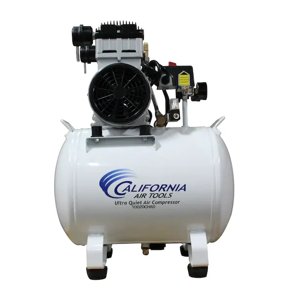 UltraQuiet, OilFree 2HP 10Gal Steel Tank AirCompressor w/AutoDrain, 220V