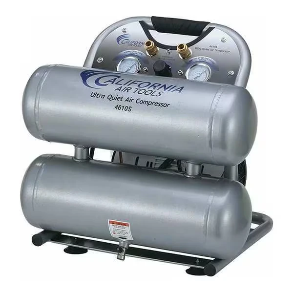 Ultra Quiet Oil-Free Air Compressor 4.6 gal 1-HP Only 60dB