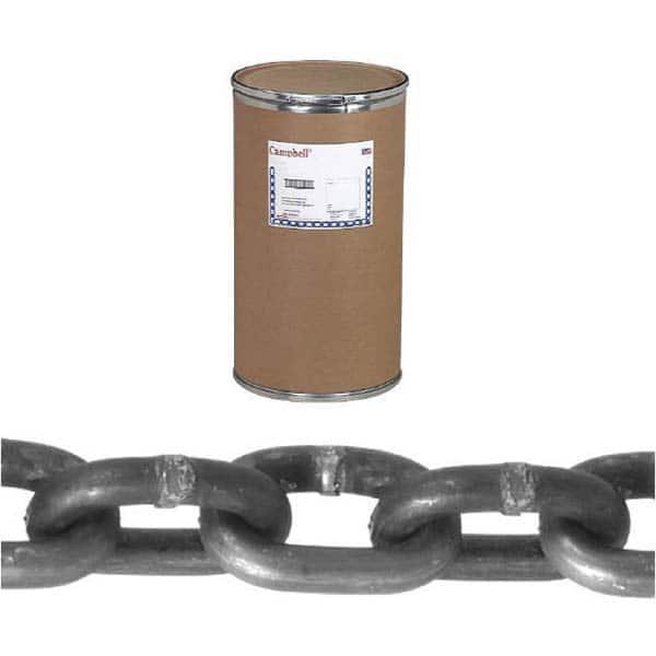Proof Coil Chain, 3/16 Inch Trade Size, 1000 ft./Drum Chain Length, Self Colored