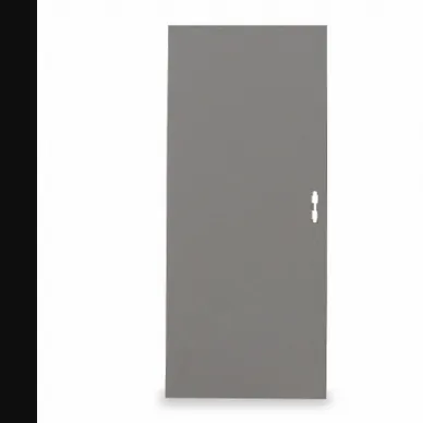 Flush Steel Door, Flush, 2 Mortise, 84 Inch Door Opening Height