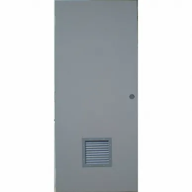 Steel Door With Louvers, 2, Cylindrical, 80 Inch Door Opening Height