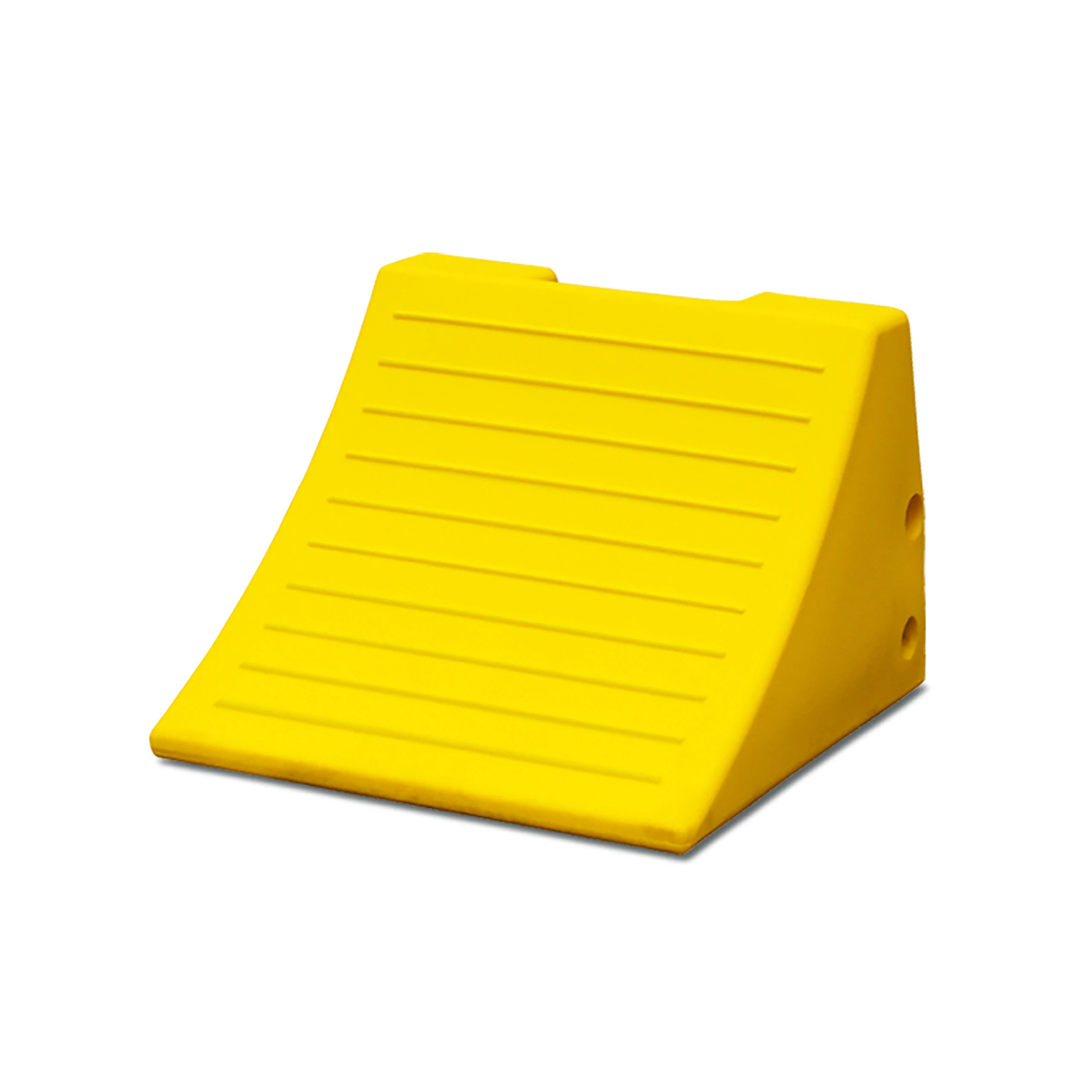 Wheel Chock, 15 7/64 Inch x 11 Inch x 15 Inch Chock Size, Urethane, 1 Chock, Yellow