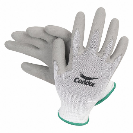 Coated Glove, Nylon, L, PR