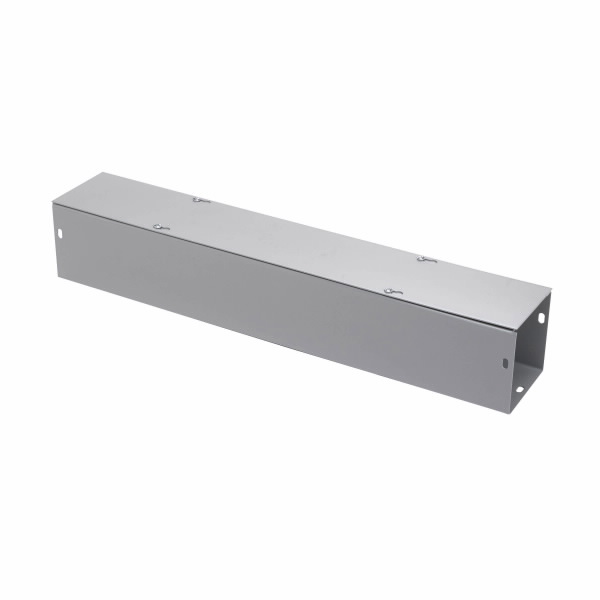 Wiring Trough, 12 x 6 x 6 Inch Size, Screw Covered, Steel, Gray