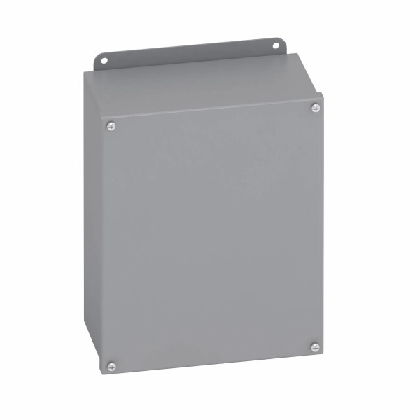 JIC Panel Enclosure, 6 x 8 x 10 Inch Size, Screw Cover, Carbon Steel