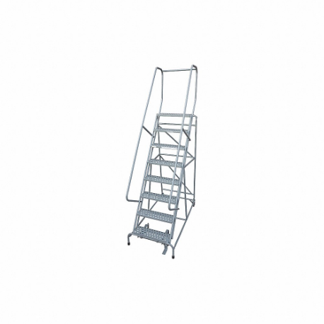 Rolling Ladder, 80 Inch Platform Height, 10 Inch Platform Dp, 24 Inch Platform Width