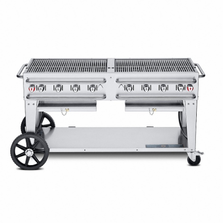 Gas Grill, Propane, 8 Burners, 129000 BtuH Heating Capacity, 36 Inch Overall Height